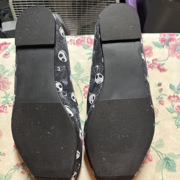 Torrid Disney Nightmare Before Christmas Jack Bats Flats Slip On Womens 10.6 - Picture 9 of 11
